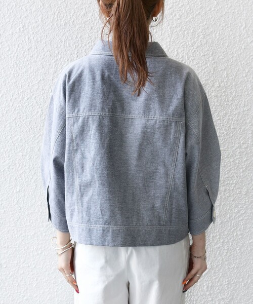 セール】SHIPS any:〈洗濯機可能〉オックス ステッチ ショート シャツ