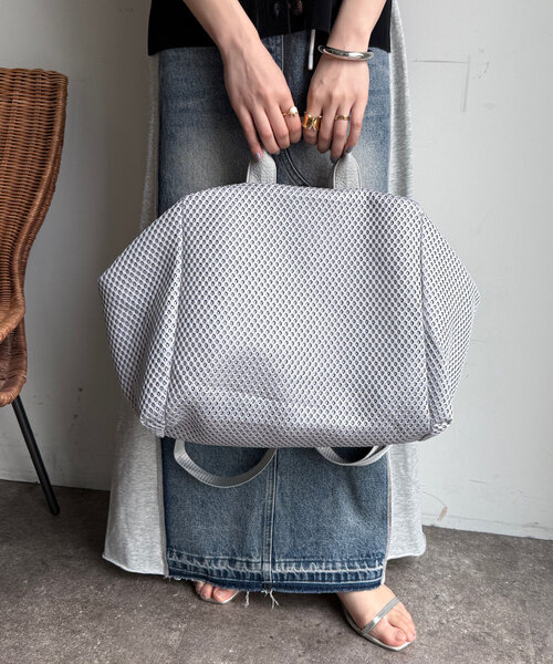 DouDou（ドゥドゥ）の「【WEB限定】２WAYメッシュバッグ（ショルダーバッグ・レディース・ブラック/グレー・FREE）」の15枚目の写真