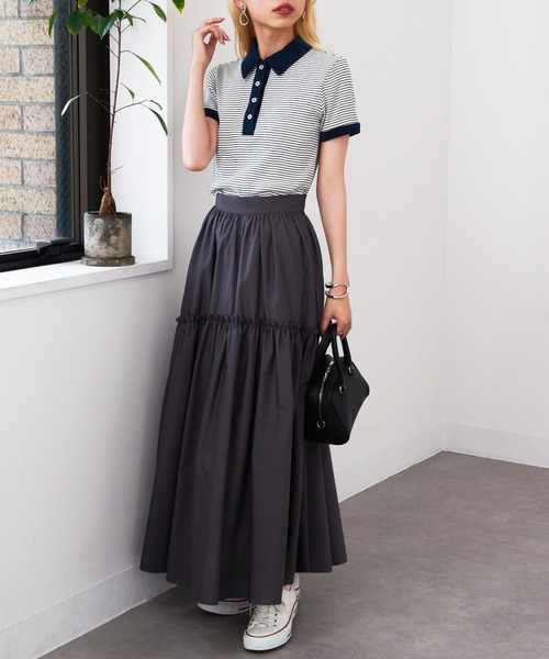 MILLER(ミラー)の「【Robert P. Miller】Prib Polo shirts RM251-2207 ※(ポロシャツ・レディース・マルチ/アイボリー/その他2/ネイビー/ブラック/グリーン・FREE)」の19枚目の写真