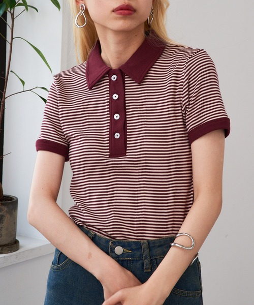 MILLER(ミラー)の「【Robert P. Miller】Prib Polo shirts RM251-2207 ※(ポロシャツ・レディース・マルチ/アイボリー/その他2/ネイビー/ブラック/グリーン・FREE)」の12枚目の写真