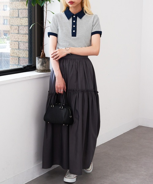 MILLER(ミラー)の「【Robert P. Miller】Prib Polo shirts RM251-2207 ※(ポロシャツ・レディース・マルチ/アイボリー/その他2/ネイビー/ブラック/グリーン・FREE)」の18枚目の写真