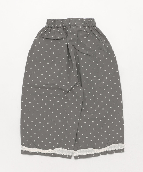 aimoha（アイモハ）の「【aimoha-KIDS-】ドット柄　キッズガウチョパンツ（スラックス・キッズ・カーキ/ベージュ/グレー・90/100/110/120/130）」の4枚目の写真