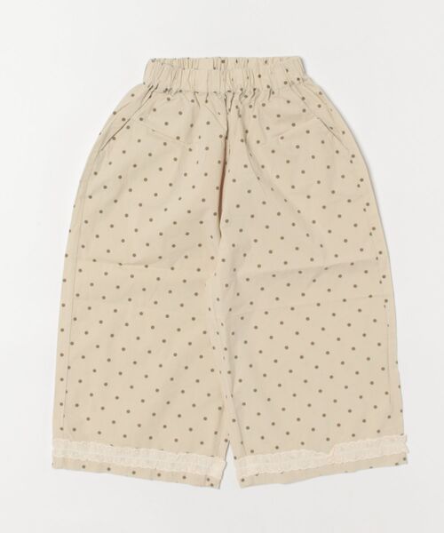 aimoha（アイモハ）の「【aimoha-KIDS-】ドット柄　キッズガウチョパンツ（スラックス・キッズ・カーキ/ベージュ/グレー・90/100/110/120/130）」の21枚目の写真