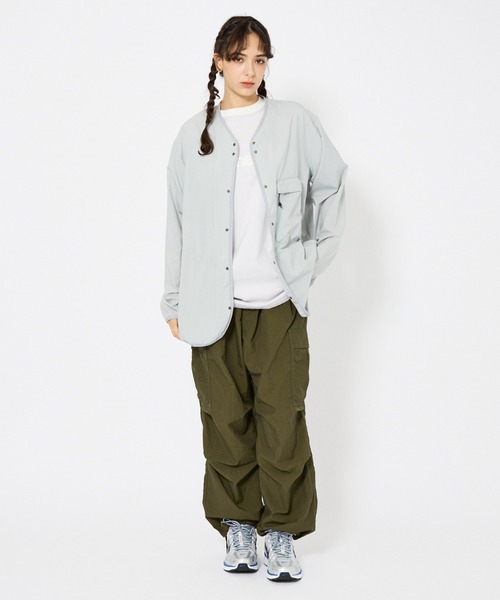 NANGA(ナンガ)の「【NANGA/ナンガ】PLC CARDIGAN/ナイロンカーディガン/パッカブル(ブルゾン・メンズ・ブラック/グリーン/グレー/カーキ・M/L/XL)」の6枚目の写真