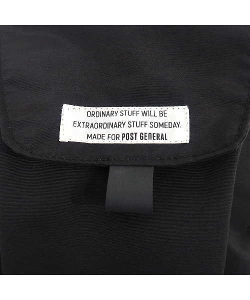 POST GENERAL(ポストジェネラル)の「ポストジェネラル POST GENERAL / スリング ショルダーポーチ&ストラップ(ショルダーバッグ・レディース・ブラック・FREE)」の4枚目の写真