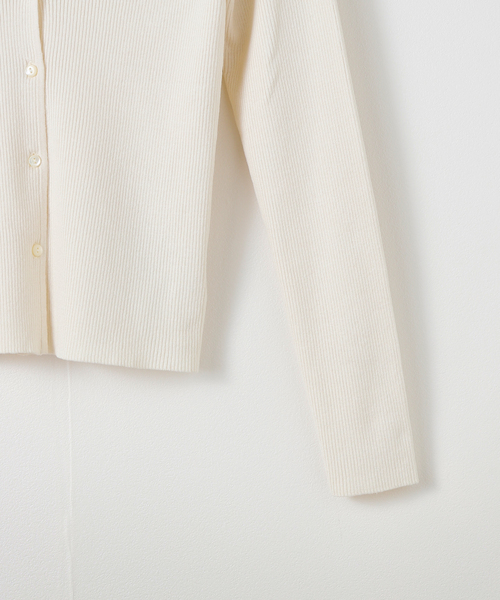 plage（プラージュ）の「silk/linen short カーディガン（カーディガン/ボレロ・レディース・オリーブ/ホワイト・FREE）」の15枚目の写真