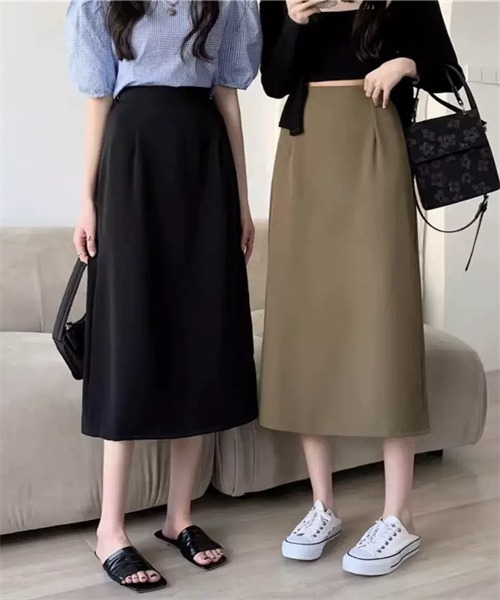 Dream garden(ドリームガーデン)の「バックスリットタイトスカート(スカート・レディース・ブラック/カーキブラウン・S/M/L/2XL/XL)」の14枚目の写真