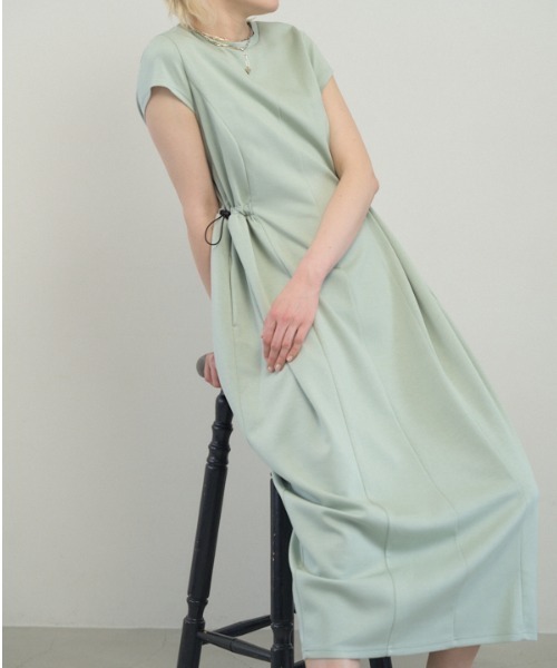 Muel Chic(ミュエルシック)の「Creek onepiece クリークワンピース(ワンピース・レディース・ブラック/ミント/オフホワイト・FREE)」の3枚目の写真