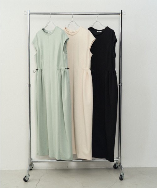 Muel Chic(ミュエルシック)の「Creek onepiece クリークワンピース(ワンピース・レディース・ブラック/ミント/オフホワイト・FREE)」の4枚目の写真