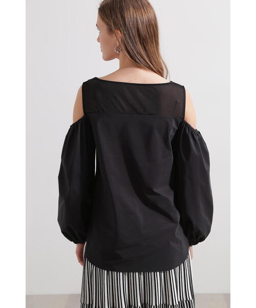 PINKY&DIANNE（ピンキーアンドダイアン）の「オフショルダーカットソートップス（Tシャツ/カットソー・レディース・ホワイト/ブラック・38）」の13枚目の写真