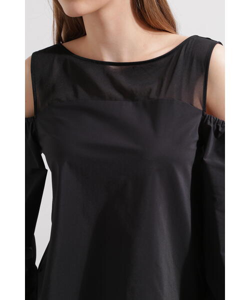 PINKY&DIANNE（ピンキーアンドダイアン）の「オフショルダーカットソートップス（Tシャツ/カットソー・レディース・ホワイト/ブラック・38）」の12枚目の写真