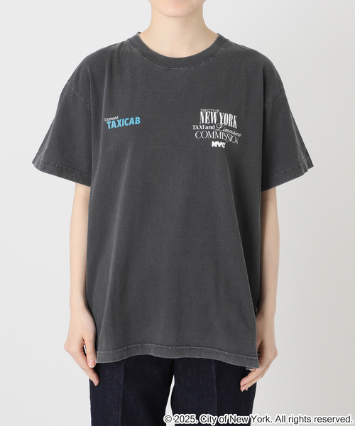 GOOD ROCK SPEED（グッドロックスピード）の「GOOD ROCK SPEED/グッドロックスピード NYC-b（Tシャツ/カットソー・レディース・ブラックミックス/ホワイト/ブラック系その他/チャコールグレー・FREE）」の5枚目の写真