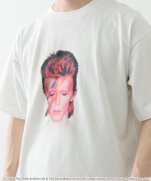 ITEMS URBANRESEARCH（アイテムズ アーバンリサーチ）の「『別注』David Bowie T-shirts（Tシャツ/カットソー・メンズ・ブラック/ホワイト・MEDIUM/LARGE）」の4枚目の写真
