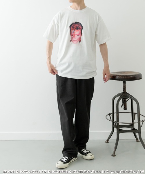 ITEMS URBANRESEARCH（アイテムズ アーバンリサーチ）の「『別注』David Bowie T-shirts（Tシャツ/カットソー・メンズ・ブラック/ホワイト・MEDIUM/LARGE）」の8枚目の写真