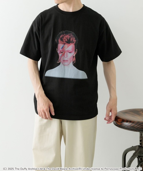 ITEMS URBANRESEARCH（アイテムズ アーバンリサーチ）の「『別注』David Bowie T-shirts（Tシャツ/カットソー・メンズ・ブラック/ホワイト・MEDIUM/LARGE）」の9枚目の写真