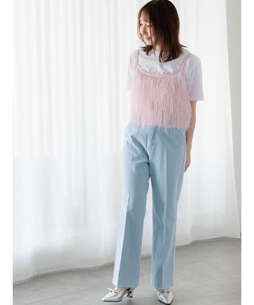 Te chichi TERRASSE（テチチテラス）の「フレアデニムパンツ《2025summer catalog item》（その他パンツ・レディース・サックスブルー/ブルー・L/M）」の5枚目の写真