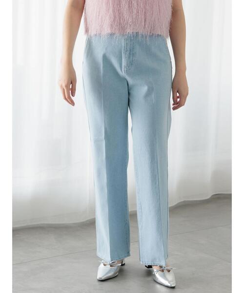 Te chichi TERRASSE（テチチテラス）の「フレアデニムパンツ《2025summer catalog item》（その他パンツ・レディース・サックスブルー/ブルー・L/M）」の6枚目の写真