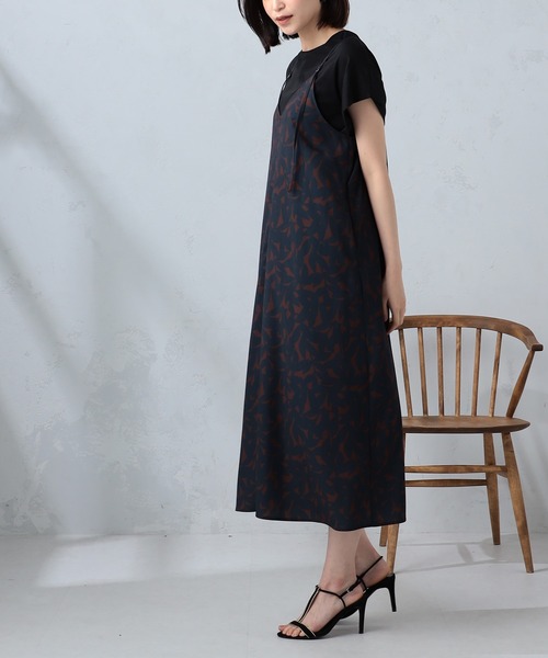 GALLORIA（ギャローリア）の「ドビーキャミワンピース（ワンピース・レディース・ライトグレー/ネイビー/ベージュ・LL/L/M/S）」の12枚目の写真