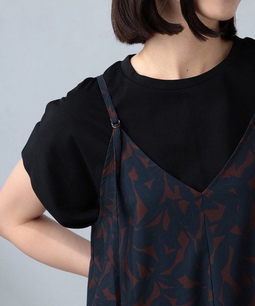 GALLORIA（ギャローリア）の「ドビーキャミワンピース（ワンピース・レディース・ライトグレー/ネイビー/ベージュ・LL/L/M/S）」の13枚目の写真