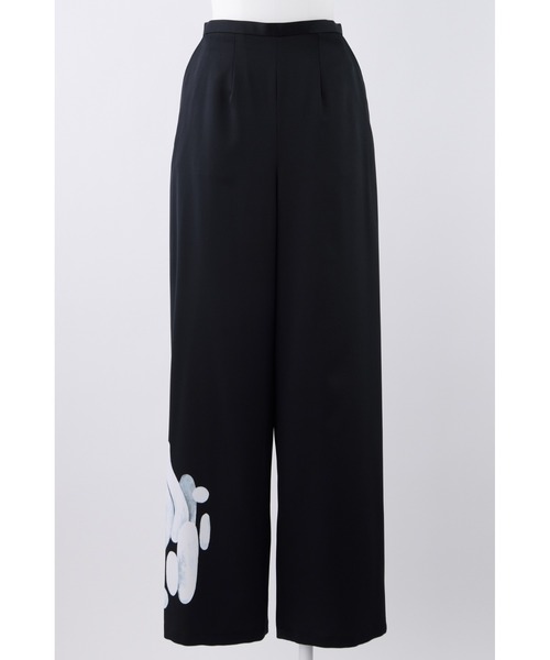 ENFOLD（エンフォルド）の「Drawing ワイドトラウザー（その他パンツ・レディース・ブラック/ダークネイビー・36/38）」の2枚目の写真