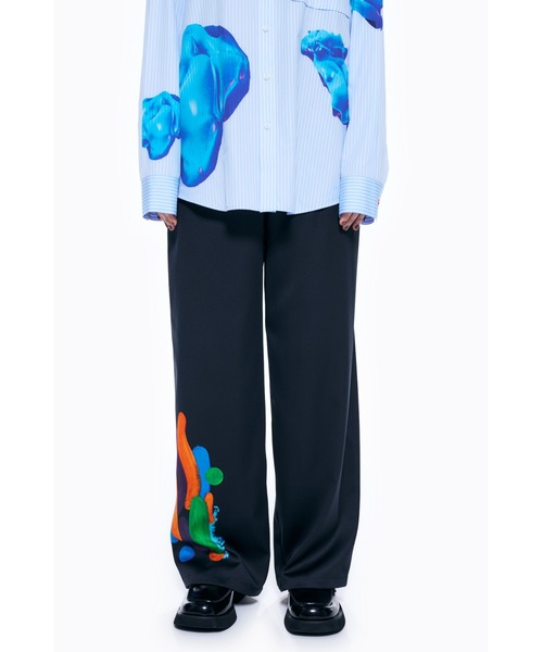 ENFOLD（エンフォルド）の「Drawing ワイドトラウザー（その他パンツ・レディース・ブラック/ダークネイビー・36/38）」の13枚目の写真