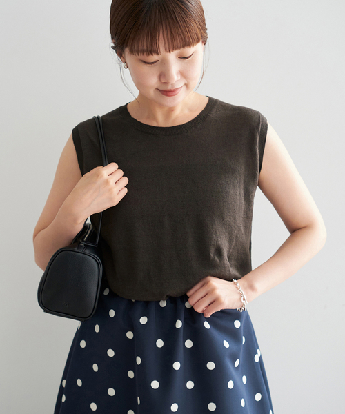 2022SS　IENA　イエナ　ノースリーブプルオーバー　グレー IENA｜裏毛ノースリーブプルオーバー | Rakuten Fashion(楽天