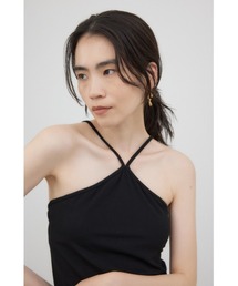 ホルターネック」に該当するキャミソール（ブラック/黒色系
