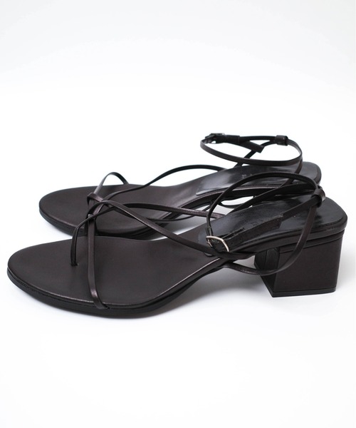 CLANE(クラネ)の「【PH1】【CLANE】LINE STRAP SANDAL 18115-8411(サンダル・レディース・ベージュ/ブラック・36/38)」の3枚目の写真