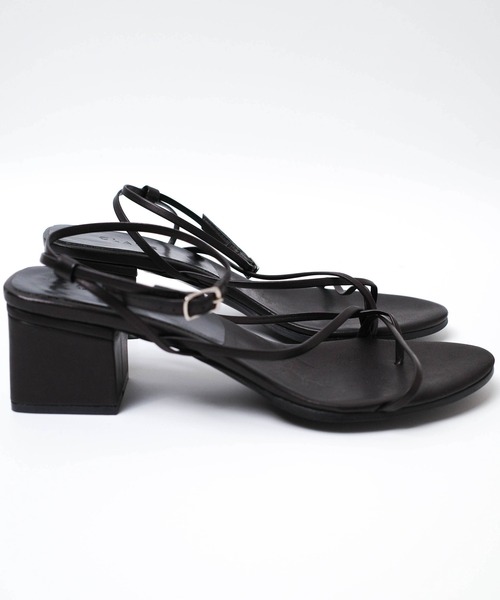CLANE(クラネ)の「【PH1】【CLANE】LINE STRAP SANDAL 18115-8411(サンダル・レディース・ベージュ/ブラック・36/38)」の4枚目の写真