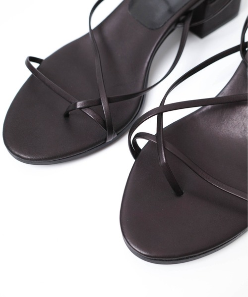 CLANE(クラネ)の「【PH1】【CLANE】LINE STRAP SANDAL 18115-8411(サンダル・レディース・ベージュ/ブラック・36/38)」の7枚目の写真