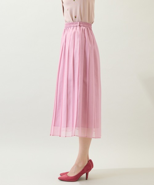 Rose Tiara(ローズティアラ)の「【セットアップ対応】フレアプリーツスカート(スカート・レディース・ピンク/ブラック・38/42/46)」の13枚目の写真