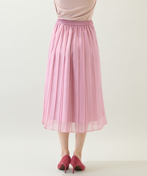 Rose Tiara(ローズティアラ)の「【セットアップ対応】フレアプリーツスカート(スカート・レディース・ピンク/ブラック・38/42/46)」の14枚目の写真