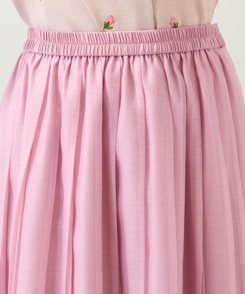 Rose Tiara(ローズティアラ)の「【セットアップ対応】フレアプリーツスカート(スカート・レディース・ピンク/ブラック・38/42/46)」の15枚目の写真