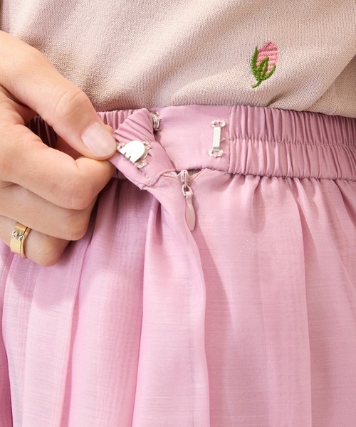 Rose Tiara(ローズティアラ)の「【セットアップ対応】フレアプリーツスカート(スカート・レディース・ピンク/ブラック・38/42/46)」の16枚目の写真