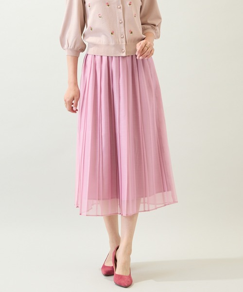 Rose Tiara(ローズティアラ)の「【セットアップ対応】フレアプリーツスカート(スカート・レディース・ピンク/ブラック・38/42/46)」の11枚目の写真