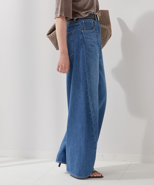 journal standard L'essage（ジャーナルスタンダードレサージュ）の「《追加2》ルーズウェービング 3D デニムパンツ（デニムパンツ・レディース・ブラック/ネイビー/ブルー系その他・38/36）」の17枚目の写真