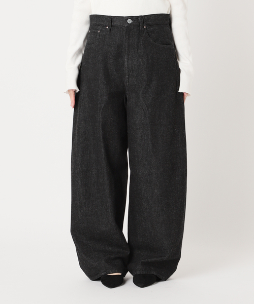 journal standard L'essage（ジャーナルスタンダードレサージュ）の「《追加2》ルーズウェービング 3D デニムパンツ（デニムパンツ・レディース・ブラック/ネイビー/ブルー系その他・38/36）」の20枚目の写真