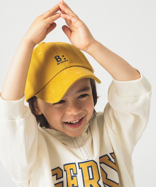B:MING by BEAMS（ビーミングバイビームス）の「刺繍 ロゴ キャップ 2025FW（キャップ・キッズ・イエロー系その他5/サックスブルー/ワイン・ONE SIZE）」の4枚目の写真