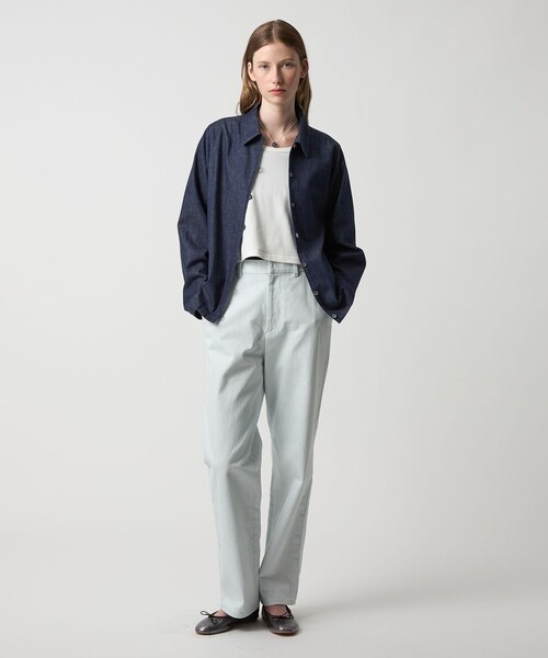 Steven Alan（スティーブンアラン）の「＜Steven Alan＞ライトオンスデニム シャツ（シャツ/ブラウス・レディース・ブラック/ネイビー・M/S）」の8枚目の写真