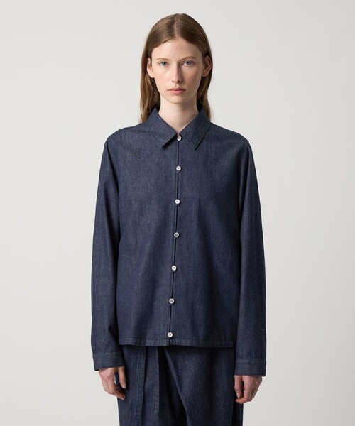 Steven Alan（スティーブンアラン）の「＜Steven Alan＞ライトオンスデニム シャツ（シャツ/ブラウス・レディース・ブラック/ネイビー・M/S）」の13枚目の写真