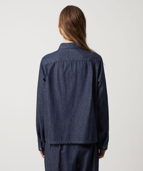 Steven Alan（スティーブンアラン）の「＜Steven Alan＞ライトオンスデニム シャツ（シャツ/ブラウス・レディース・ブラック/ネイビー・M/S）」の15枚目の写真