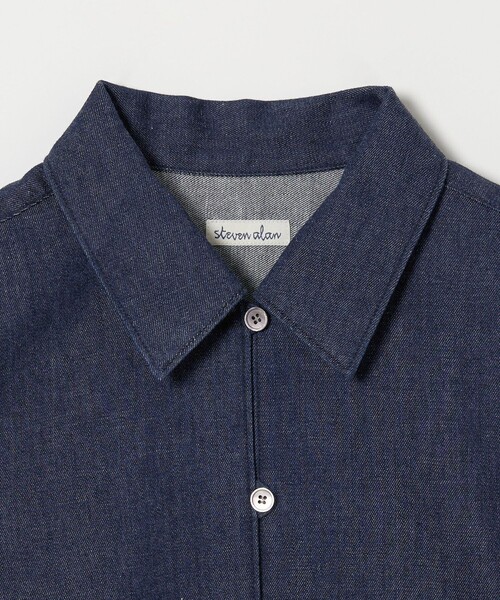 Steven Alan（スティーブンアラン）の「＜Steven Alan＞ライトオンスデニム シャツ（シャツ/ブラウス・レディース・ブラック/ネイビー・M/S）」の18枚目の写真