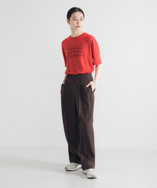 URBAN RESEARCH（アーバンリサーチ）の「シアープリントカラーTシャツ（Tシャツ/カットソー・レディース・ブルー/レッド/ブラウン・FREE）」の10枚目の写真