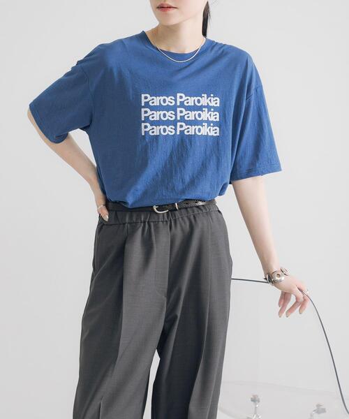 URBAN RESEARCH（アーバンリサーチ）の「シアープリントカラーTシャツ（Tシャツ/カットソー・レディース・ブルー/レッド/ブラウン・FREE）」の14枚目の写真