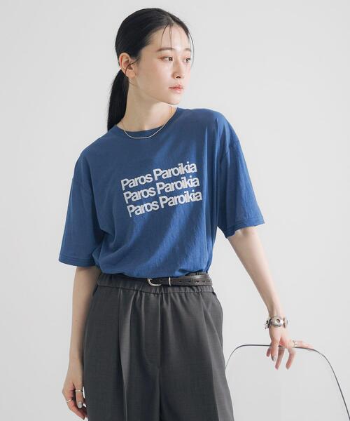 URBAN RESEARCH（アーバンリサーチ）の「シアープリントカラーTシャツ（Tシャツ/カットソー・レディース・ブルー/レッド/ブラウン・FREE）」の15枚目の写真