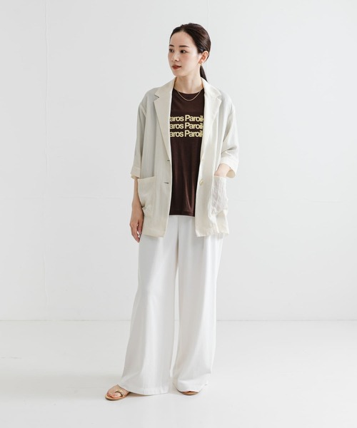 URBAN RESEARCH（アーバンリサーチ）の「シアープリントカラーTシャツ（Tシャツ/カットソー・レディース・ブルー/レッド/ブラウン・FREE）」の22枚目の写真