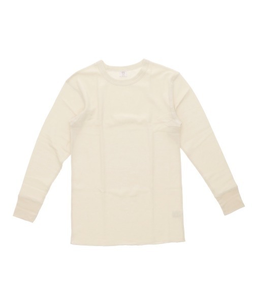 JEMORGAN(ジェーイーモーガン)の「JEMORGAN ワッフル長袖 クルーネック(Tシャツ/カットソー・メンズ・ネイビー/ブラック/ナチュラル/杢グレー/ホワイト・XL/M/L/S)」の4枚目の写真
