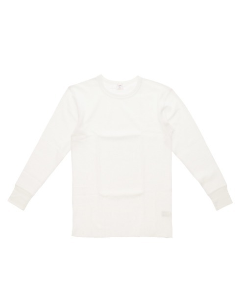JEMORGAN(ジェーイーモーガン)の「JEMORGAN ワッフル長袖 クルーネック(Tシャツ/カットソー・メンズ・ネイビー/ブラック/ナチュラル/杢グレー/ホワイト・XL/M/L/S)」の2枚目の写真
