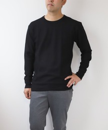 JEMORGAN ワッフル長袖 クルーネック