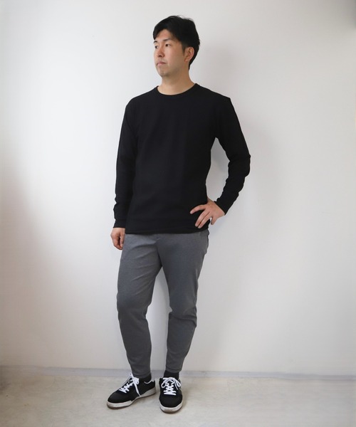JEMORGAN(ジェーイーモーガン)の「JEMORGAN ワッフル長袖 クルーネック(Tシャツ/カットソー・メンズ・ネイビー/ブラック/ナチュラル/杢グレー/ホワイト・XL/M/L/S)」の8枚目の写真